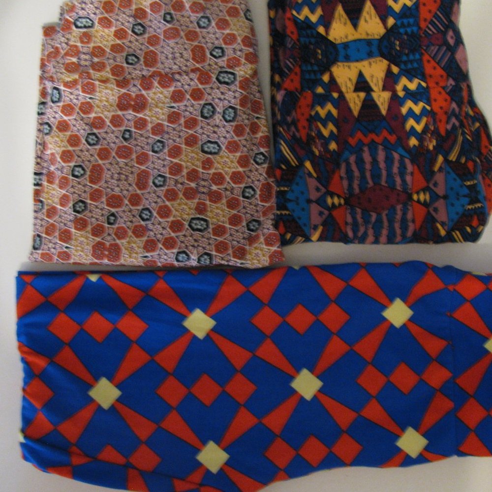 Lot of 3 One Size OS LuLaRoe Leggings New Without Tags NWOT RetaIL $75/3